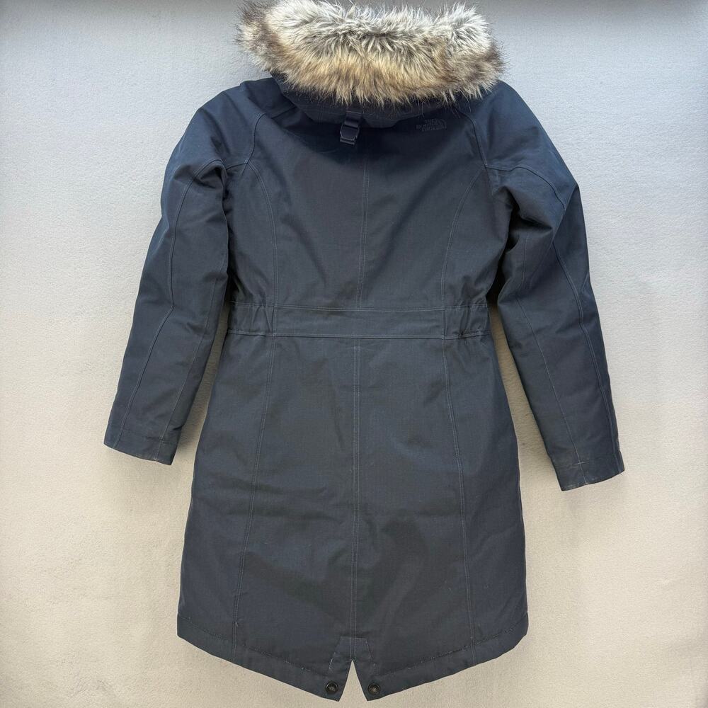 The North Face Winter Parka Women's XS Black Faux Fur Hood Goose Down Winter - Picture 2 of 16